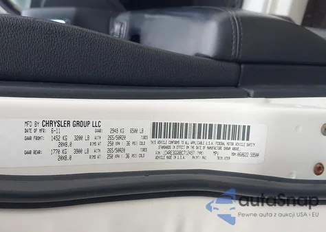 2011 Dodge Durango Heat z USA, uszkodzony, nr VIN 1D4RE3GG8BC712497